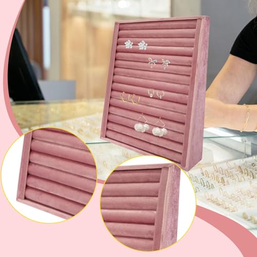 Colaxi Jewelry Storage Organizer Jewelry Holder Vertical Tray Display Stand for Showcase Vanity Table Dresser, Rings Holder - color: Rings Holder