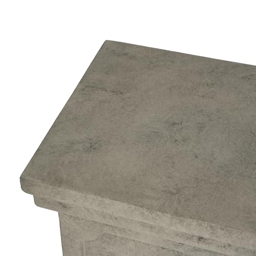 Christopher Knight Home Classic Square Flower Stand 25.75" Pedestal Plant Stand Indoor Outdoor Display Table for Ferns Orchids Sculptures with MGO Construction Brushed Finish, Light Gray - size: 25.75"