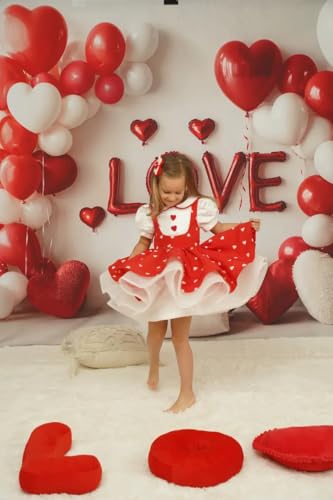 Kate Valentine's Day Love Heart Backdrop for Photography Balloons Arch Decoration Background Photo Studio Props 10x6.5ft - size: 10x6.5ft