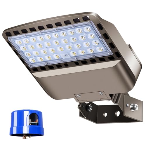 150W LED Parking Lot Light Trunnion Mount Dusk to Dawn 5000K Commercial Area Security LED Parking Lot Lights IP65 Waterproof 85-277V for Driveways Barn Parking Lot Stadium - size: 150W Trunnion Mount