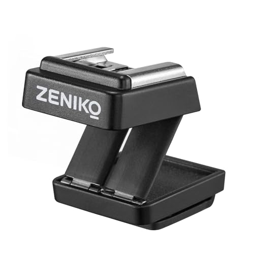 ZENIKO FM01 Single-Contact Folding Hot Shoe Riser,HotShoe Extender Mount Adapter Compatible with ZENIKO F04 F08 ,Godox IM20 IM30 Mini Flash(Note: NO TTL NO HSS)