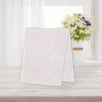 Hying 3-D Textured Impressions Background Embossing Folder, Bubble Pattern Plastic Embossing Folder Template for Card Making Scrapbooking Paper Craft Album Stamps DIY Décor