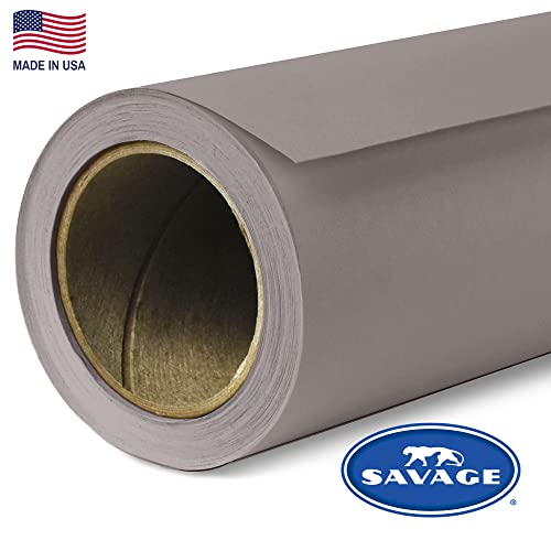 Savage Seamless Paper Photography Backdrop - Color #70 Storm Gray, Size 86 Inches Wide x 36 Feet Long, Backdrop for YouTube Videos, Streaming, Interviews and Portraits - Made in USA - size: 86 in x 36 ft