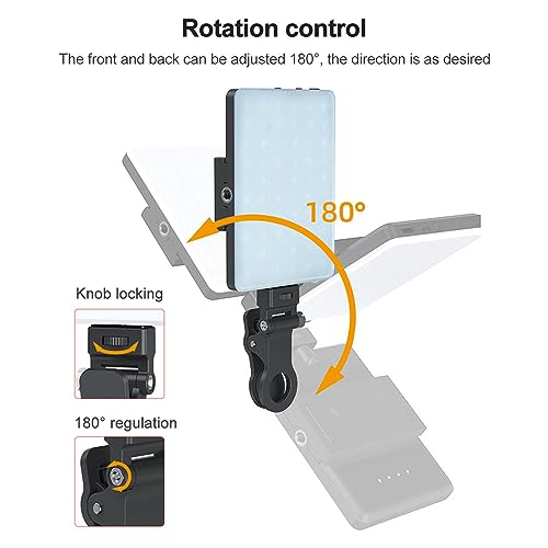 Mini LED Video Light, LED Light Two Color Dimmable 78 LED Beads 24 FX Lighting Effects Video Light for Photography, Live Streaming, Selfies, Video Production (with LCD