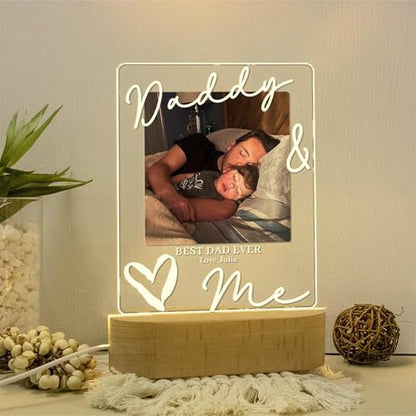 Personalized Photo LED Night Light for Dad, Custom Picture Dad Night Light, Father Day LED Lamp, Gift from Daughter and Son, Daddy Gift, Grandpa Gifts, Father Day Gifts - color: Style 11