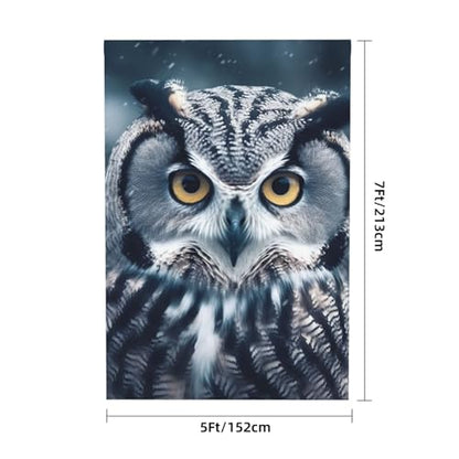 Grey and White Owl Backdrop Background for Photography 5x7ft Photobooth Professional Photo Backdrop Curtains Video Photography Studio Photo Backgrounds Banner Booth Background Screen Parties - color: Grey And White Owl