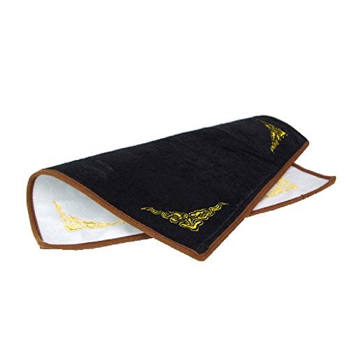 mollensiuer 1 Piece Black Velvet Jewelry Display Pads Display Jewelry Cloth for Rings Earrings Bracelet Watch (30 x 30 CM)