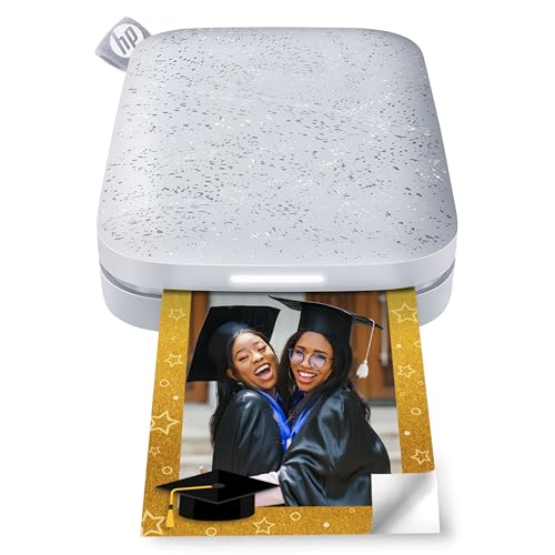 HP Sprocket Portable Photo Printer (2nd Edition) – Instantly print 2x3" sticky-backed photos from your phone – [Luna Pearl] [1AS85A] - color: Luna Pearl, style: Printer