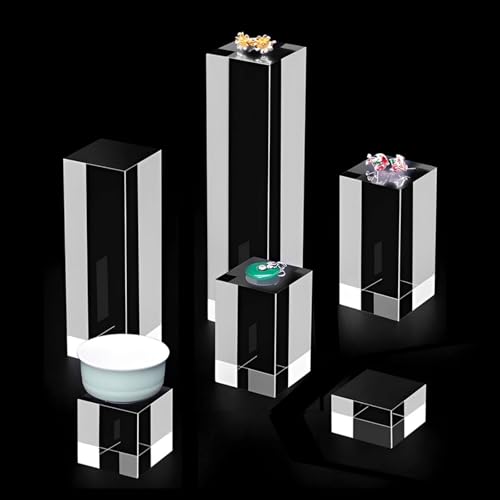 Transparent Acrylic Cubes, 70×70Mm Acrylic Block for Display Product Photography Props Cosmetic Crafts Show,70×70×70mm - size: 70×70×70mm