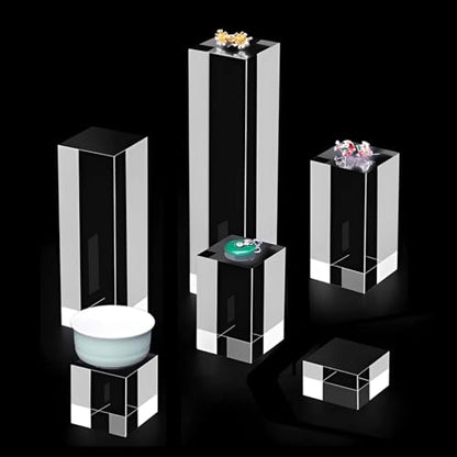 Transparent Acrylic Cubes, 70×70Mm Acrylic Block for Display Product Photography Props Cosmetic Crafts Show,70×70×70mm - size: 70×70×70mm
