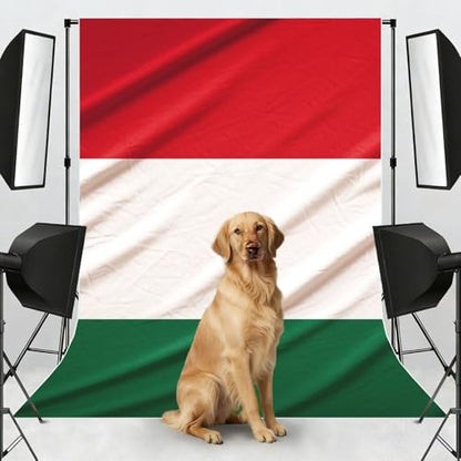 Italy Flag Backdrop Background for Photography 5x7ft Photobooth Professional Photo Backdrop Curtains Video Photography Studio Photo Backgrounds Banner Booth Background Screen Parties - color: Italy Flag