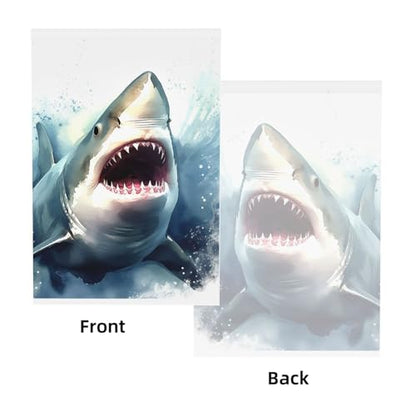 Shark in The sea Backdrop Background for Photography 5x7ft Photobooth Professional Photo Backdrop Curtains Video Photography Studio Photo Backgrounds Banner Booth Background Screen Parties - color: Shark In The Sea