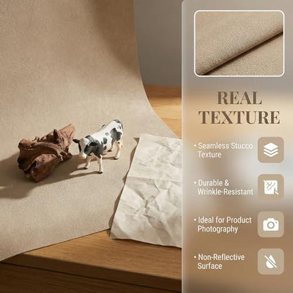 Food Product Photography Backdrops | 5pcs 27"x19" Photography Backdrop Paper | Cotton Thicken Flat Lay Backdrops | Photographic Studio Photo Backgrounds | White Back Drop Cloth for Photoshoot