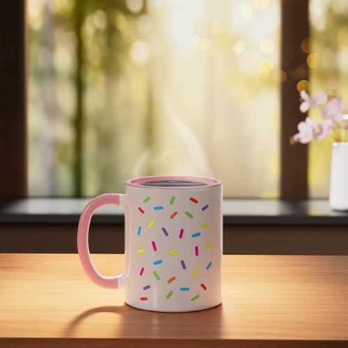 Ice cream Sprinkles Shirt Halloween Costume Easy Ceramic Mug, Pink/White - color: Pink/White