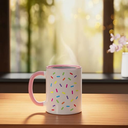 Ice cream Sprinkles Shirt Halloween Costume Easy Ceramic Mug, Pink/White - color: Pink/White