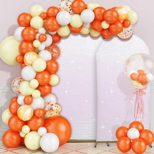 PartyDelight Arch Backdrop Cover 7.2FT/6.6FT Sparkly Set of 2 Iridescent White Sequin Wedding Back Drop Fitted Arch Stand for Birthday Party Decoration - color: Iridescent, size: 7.2FT/6.6FT