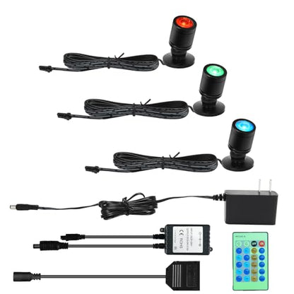 Taysing Color LED Spot Light Indoor Little Mini Spotlight Accent Lights for Display, Paintings, Pictures, Plants, Jewelry, Shelves, Cabinets, Posters, Showcase