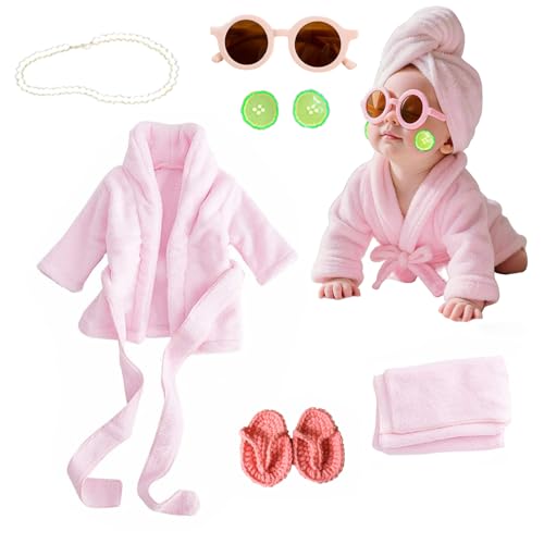 6 Pieces Newborn Photography Props 0-4 Months Photo Props - color: Pink