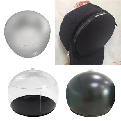 Inflatable Hat Stand Stylish Hat Props Baseball Caps Support Transparent Hat Holder Hat Mannequin Hat Modeling Tool - color: White
