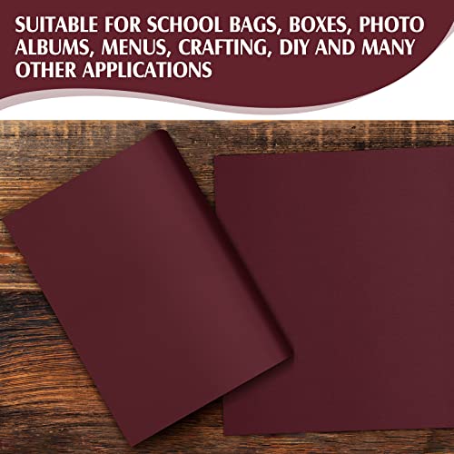 PerKoop Book Cloth for Book Binding 40 x 16 Inch Fabric Surface Paper Backed Bookcover Archival European Durable Strong Bookbinding Supplies Cover Books Album Scrapbooking (Dark Red,Suede Fabric) - color: Dark Red