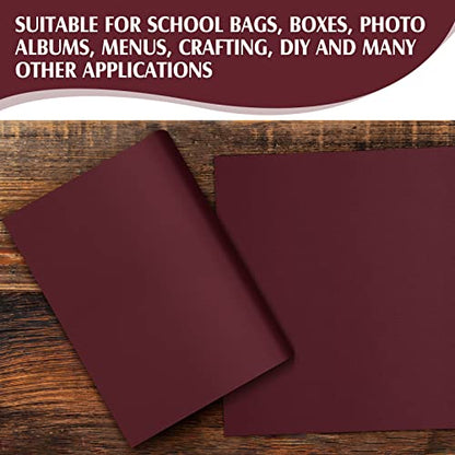PerKoop Book Cloth for Book Binding 40 x 16 Inch Fabric Surface Paper Backed Bookcover Archival European Durable Strong Bookbinding Supplies Cover Books Album Scrapbooking (Dark Red,Suede Fabric) - color: Dark Red