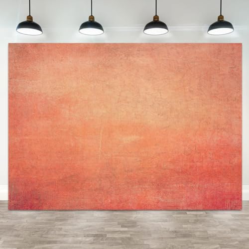 5x3ft Vintage Terracotta Orange Backdrop Distressed Textured Photography Background for Boho Wedding Bridal Shower Baby Shower Birthday Party Portrait Photoshoot Studio Decorations - color: color 12, size: 5x3ft