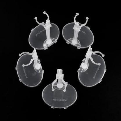 E-TING Transparent Dolls Holder Stand Support for 9inches-12inches Dolls - Pack of 10