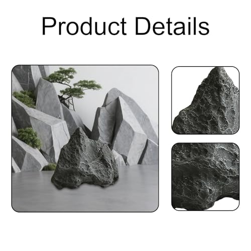 Artificial Landscape Rock Decorative Outdoor Hotels Patio Sculpture Multifunctional Prop Realistic Model Ornament, Style C