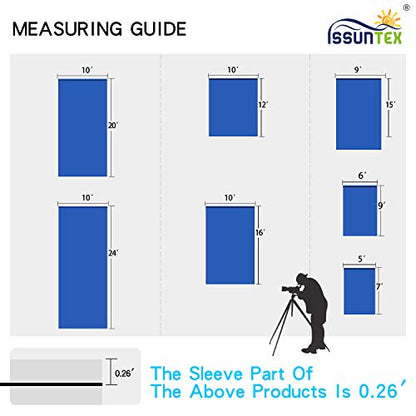 ISSUNTEX 5X7 ft Background Muslin Backdrop, Photo Studio, Collapsible High Density Screen for Video Photography and Television-Blue - color: Blue, size: 5X7 ft