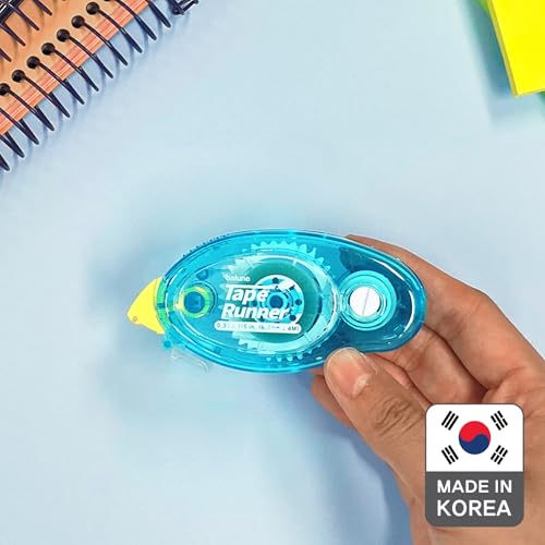 TAPE RUNNER Double Sided Dot 0.33" x 315" (Total 1,260") – 4 Pack Permanent Adhesive for Scrapbooking, Journaling, Card Making & Crafts – Photo Safe, Mess-Free, Made in Korea