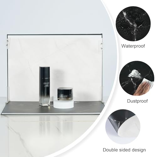 12PCS 12Patterns Product Photography Backdrops,Photo Backdrop Double Sided Marble and Tile Photo Background（16.5X11inch） - color: Marble series