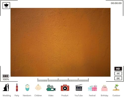 Trykid 10x7ft Terracotta Stucco Backdrop Textured Orange Wall Smooth Matte Finish Photography Background Rustic Exterior Tapestry Party Decoration Photo Studio Prop Fabric - size: 10x7ft