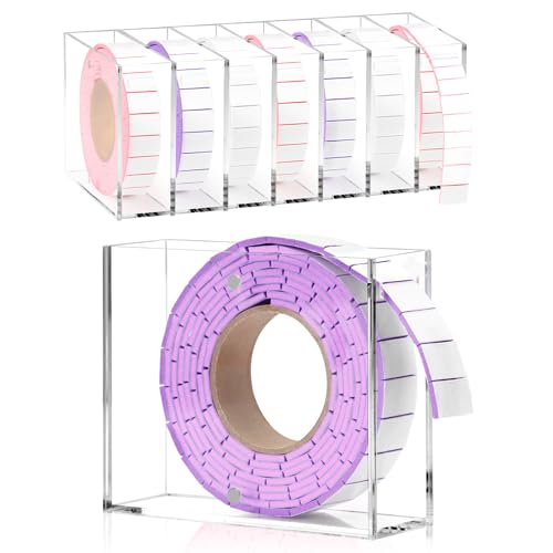 Double Sided Foam Tape Pre Cut 3/4 X 1/2 Inch EVA Foam Adhesive Squares Roll with Acrylic Storage Box 3D Foam Squares for Crafts Arts Sewing DIY Office Supplies (Tape+Box, Purple) - color: Purple, style: Tape+Box