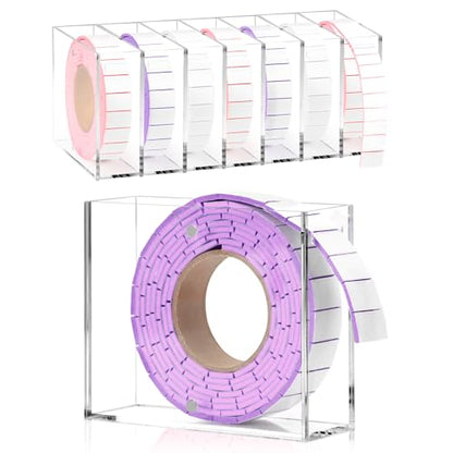 Double Sided Foam Tape Pre Cut 3/4 X 1/2 Inch EVA Foam Adhesive Squares Roll with Acrylic Storage Box 3D Foam Squares for Crafts Arts Sewing DIY Office Supplies (Tape+Box, Purple) - color: Purple, style: Tape+Box