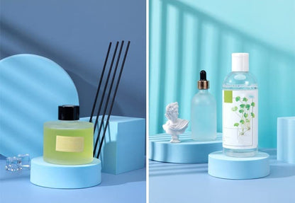 8 in 1 Foam Photography Prop Set for Product Display, Accessories, Jewellery, Cosmetics, Model, Perfumein and Trinkets on Perfect of Showing (Blue) - color: Blue