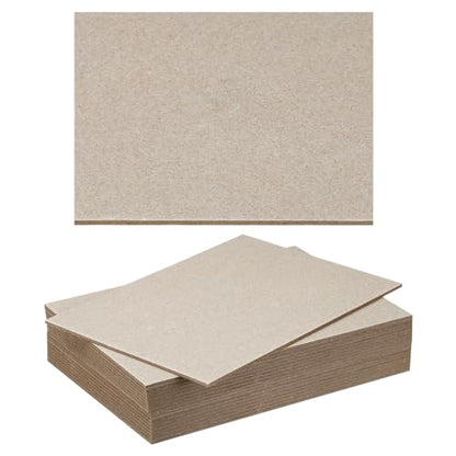 PATIKIL 7x5x0.08" Chipboard Sheets, 20Pcs 80PT Thick Book Board Binders Board Sturdy Bookbinding Supplies for Book Binding Cover, Gray - color: Gray, size: 7x5x0.08"