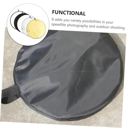 5-in-1 Foldable 60cm Photography Reflective Board for Photo and Jewelry Lighting with Carrying Case, Portable Light Diffuser Reflector for Studio and Outdoor Use