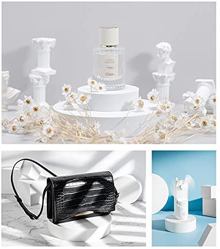 8PCS Product Photography Props Foam Photoshoot Prop Set for Product Display, Accessories, Jewellery, Cosmetics, Model, Perfumein and Trinkets on Perfect of Showing (White) - color: White