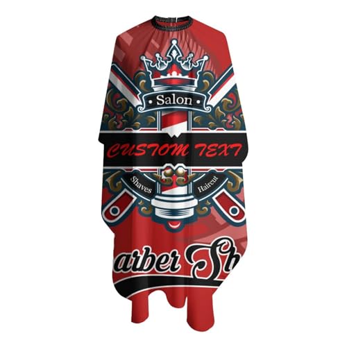 Custom Barber Cape, Personalized Haircut Salon Cape for Men - color: Barber-salon 3