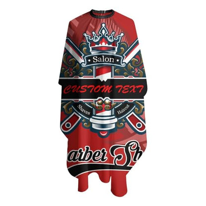 Custom Barber Cape, Personalized Haircut Salon Cape for Men - color: Barber-salon 3