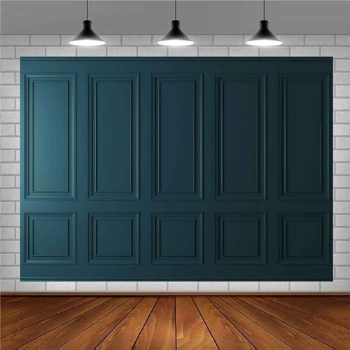 8x8FT Blue Minimalist Simple Fashion Interior Wall Classic Vintage Elegant European Photography Wedding Background Studio Props Empty Room backdrops for Photography BJZYEM252 - size: 8x8ft