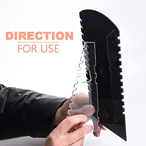 Coward 2Pcs/Set Acrylic Jewelry Organizer Rack, Necklace Holder Display Stand For Show(Acrylic Black) - color: Acrylic Black