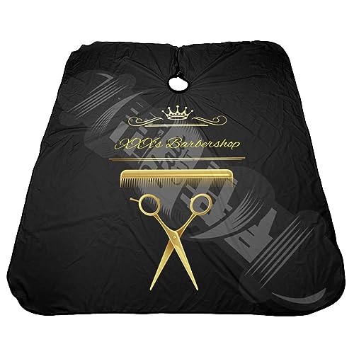 Custom Barber Cape, Personalized Haircut Salon Cape for Men - color: Barber-salon 4
