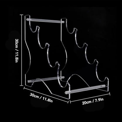 Acrylic Desktop Lightsaber Stand 4 Tier Transparent Light Saber Display Holder for Swords Cosplay Props and Collectibles