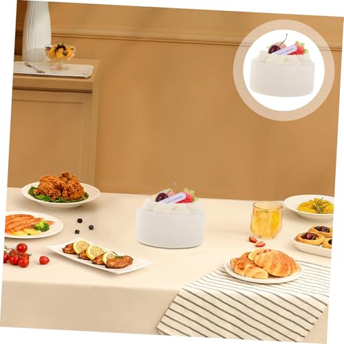 Realistic Faux Cake Model for 4-Inch Birthday Display for Sweet Table Decor and Photography Props for DIY Projects and Food Styling