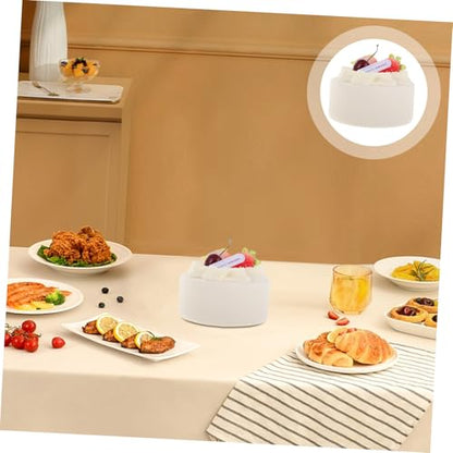 Realistic Faux Cake Model for 4-Inch Birthday Display for Sweet Table Decor and Photography Props for DIY Projects and Food Styling