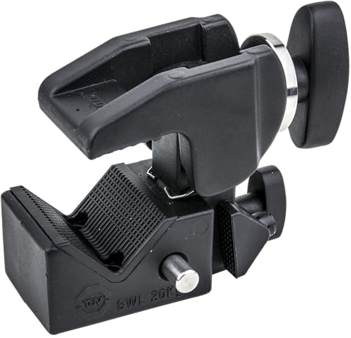 Kupo Super Convi Clamp with V-Lock Set Complete All-in-One Mounting System with V-Lock Base Extension Handle and Wedge for Photography and Video Rigging Applications (KG705411)