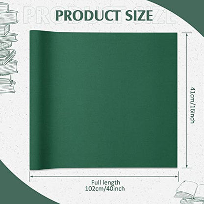 PerKoop Book Cloth for Book Binding 40 x 16 Inch Fabric Surface Paper Backed Bookcover Archival European Durable Strong Bookbinding Supplies Cover Books Album Scrapbooking (Dark Green) - color: Dark Green