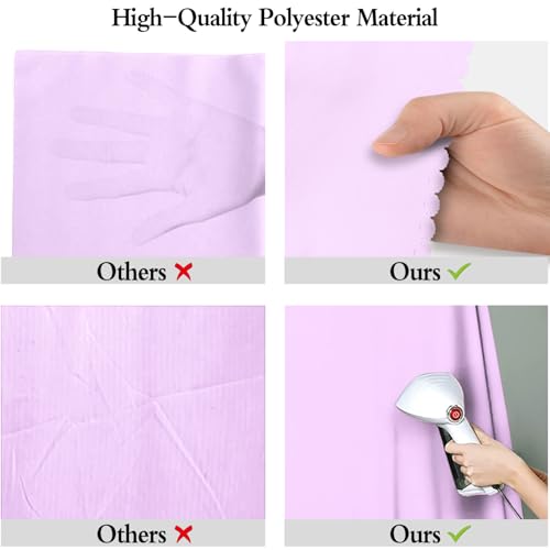 Light Purple Photo Backdrop for Photoshoot 5x7ft, Zoom Meeting Photography Backdrop Studio Shooting Props - color: Light purple, size: 5x7ft