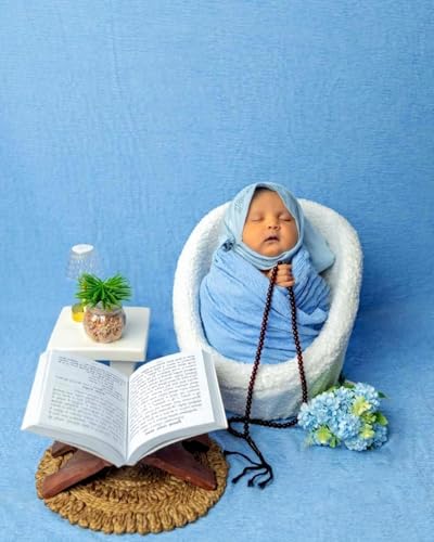 Newborn Photography Props Wooden Table Mini Bedside Table Rustic Square End Table Baby Photoshoot Props Display Risers for Any Newborn Bed and Birthday Cake Smash Photoshoots - size: Mini Table White